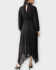 & Other Stories Belted Pleated Asymmetric Midi Dress - 12