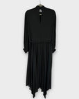 & Other Stories Belted Pleated Asymmetric Midi Dress - 12