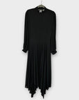 & Other Stories Belted Pleated Asymmetric Midi Dress - 12