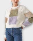 & Other Stories Colour Block Alpaca Wool Blend Knit Sweater - XS