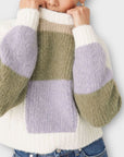 & Other Stories Colour Block Alpaca Wool Blend Knit Sweater - XS