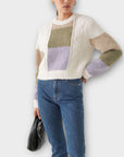 & Other Stories Colour Block Alpaca Wool Blend Knit Sweater - XS