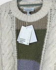 & Other Stories Colour Block Alpaca Wool Blend Knit Sweater - XS