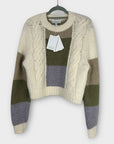& Other Stories Colour Block Alpaca Wool Blend Knit Sweater - XS