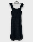 & Other Stories Embroidered Sleeveless Cotton Midi Dress - 12