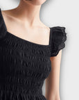 & Other Stories Embroidered Sleeveless Cotton Midi Dress - 12