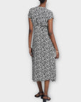 & Other Stories Floral Midi Wrap Dress - 8