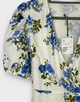 & Other Stories Linen Wrap Floral Mini Dress - 14