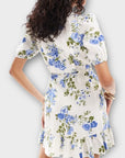 & Other Stories Linen Wrap Floral Mini Dress - 14