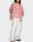 & Other Stories Loose-Fit Floral Cotton Blouse - 14