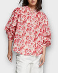 & Other Stories Loose-Fit Floral Cotton Blouse - 14