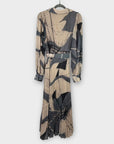 & Other Stories Printed Pleated Midi Dress - 8/10