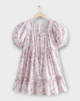 & Other Stories Tiered Puff Sleeve Cotton Mini Dress - M (12/14)