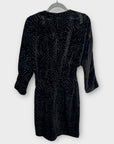 & Other Stories Velvet Jacquard Mini Wrap Dress - 6