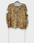 Diane Von Furstenberg Metallic Silk Floral “Cipolla” Top - 8