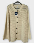 JoJo Maman Bébé Pointelle Button Maternity Knit Cardigan - 16/18 (L)
