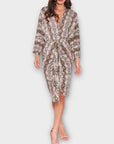 AX Paris Snake Print Midi Dress - 10