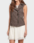Abercrombie & Fitch Suede Vest - 12 (L)