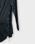 All Saints Cross Merino Wool Cardigan - 14 (L)