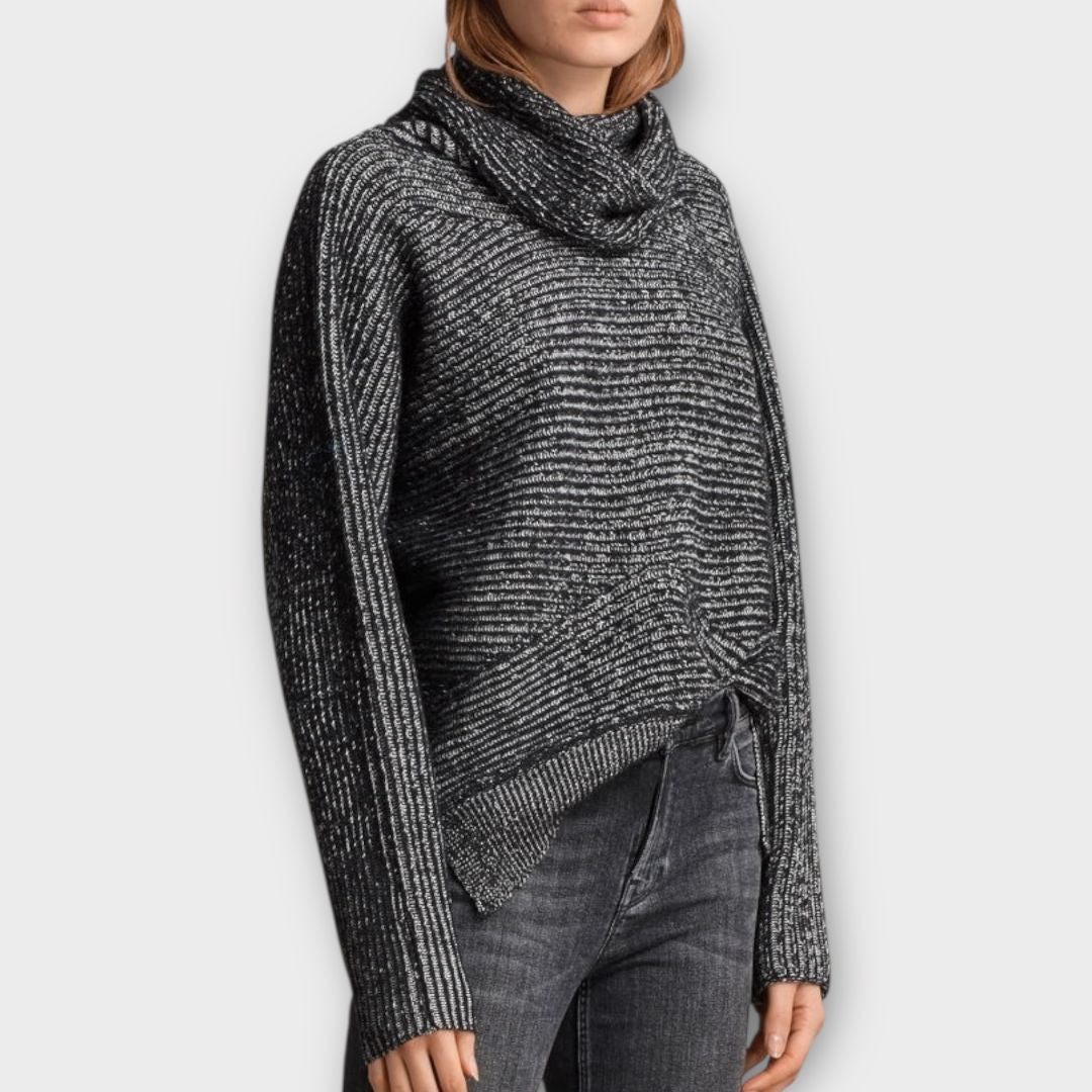 All Saints Mesa Wool Blend Roll Neck Jumper - 8 (XS)