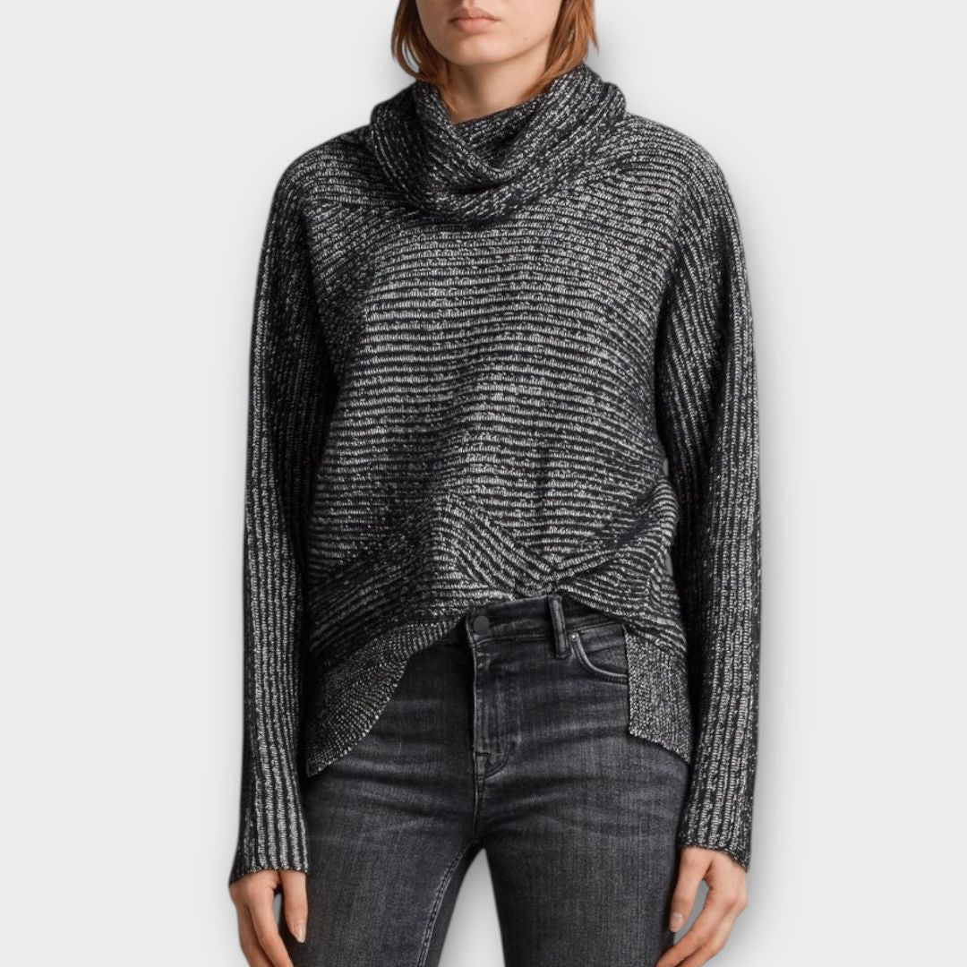 All Saints Mesa Wool Blend Roll Neck Jumper - 8 (XS)