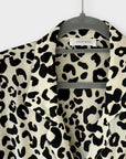 Anine Bing Lilah Silk Leopard-Print Blouse - 12 (M)