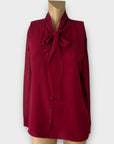 Armani Exchange Tie Neck Blouse - M