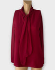 Armani Exchange Tie Neck Blouse - M