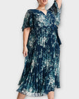 Asos Design Curve Floral Wrap Midi Dress - 28