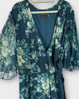 Asos Design Curve Floral Wrap Midi Dress - 28
