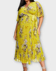 Asos Design Curve Floral Wrap Midi Dress - 28