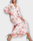 Asos Design Floral Button Front Floral Maxi Dress - 12