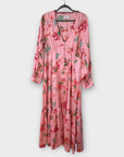 Asos Design Floral Button Front Floral Maxi Dress - 12