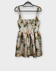 Asos Design Structured Jacquard Skater Mini Dress - 8