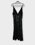 Asos Edition Twist Front Sequin Cami Midi Dress - 10