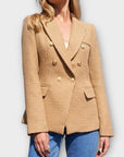 Attentif Fitted Tweed Blazer - 10
