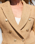 Attentif Fitted Tweed Blazer - 10