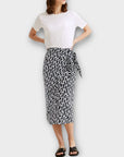 Autograph Printed Midi Wrap Skirt - 10