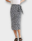 Autograph Printed Midi Wrap Skirt - 10