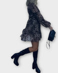 Azura Rose Leopard Print Smock Dress - XS (6/8)