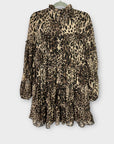 Azura Rose Leopard Print Smock Dress - XS (6/8)