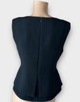 BCBG Max Azaria Jacquelynna Layered Peplum Top - S