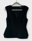BCBG Max Azaria Jacquelynna Layered Peplum Top - S