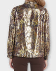 Ba&sh Calo Metallic Top - 8 (XS)