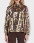 Ba&sh Calo Metallic Top - 8 (XS)