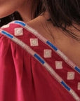 Ba&sh Jay Embroidered Square Neck Blouse - 6/8