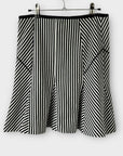 Banana Republic Mixed Stripe Fluted Skirt - 8