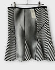 Banana Republic Mixed Stripe Fluted Skirt - 8