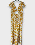 Be You Lydia Ruched Floral Maxi Dress - M