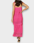 Biba Tiered Pleated Maxi Dress - 12